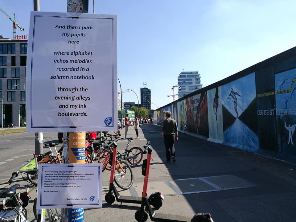 Il muro di Berlino e la sua fermata poetica