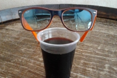 occhiali e vino