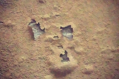 Uuu... Lo scheletro fantasma nel muro