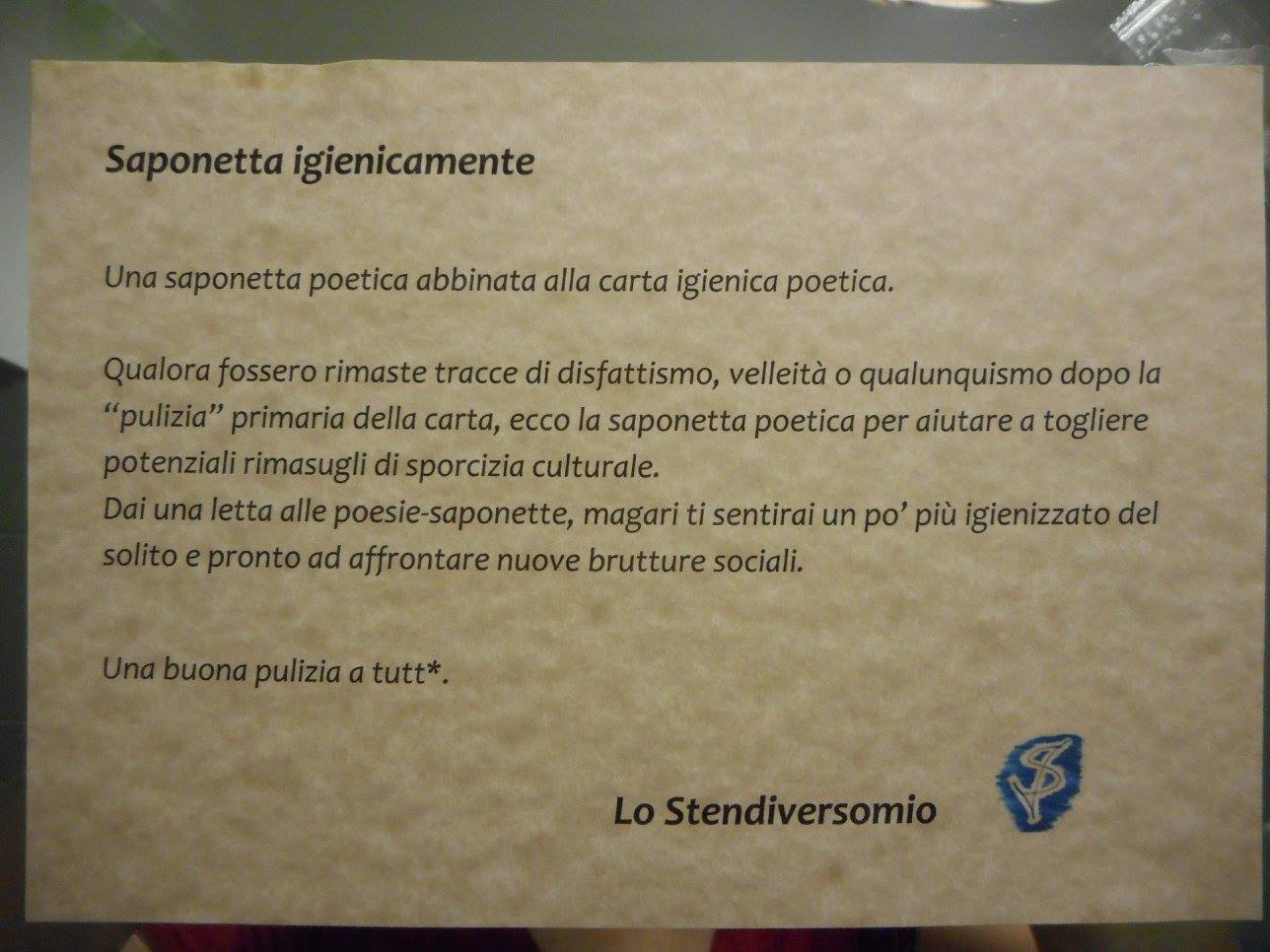 Istruzioni saponetta