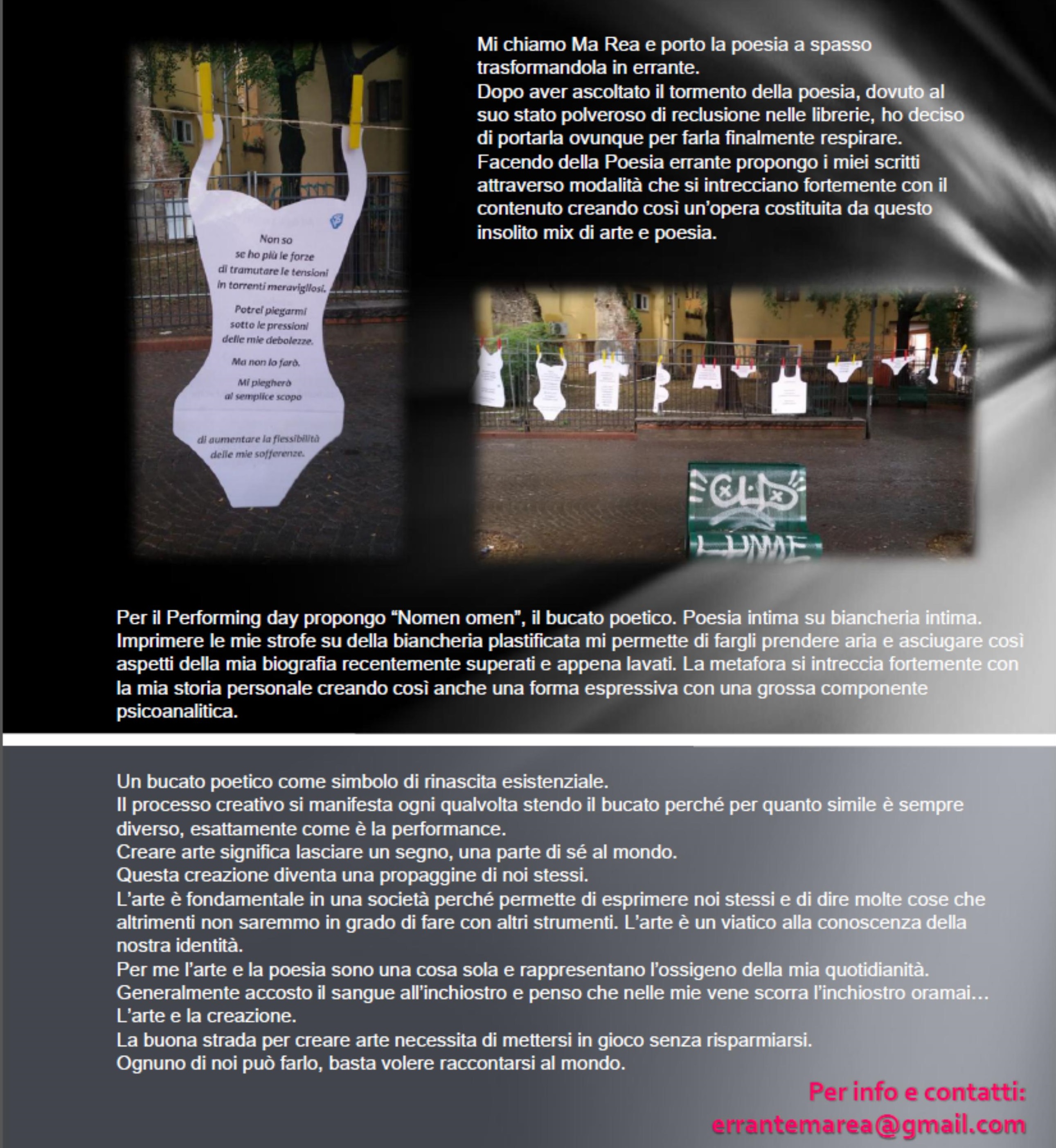 descrizione bucato poetico
