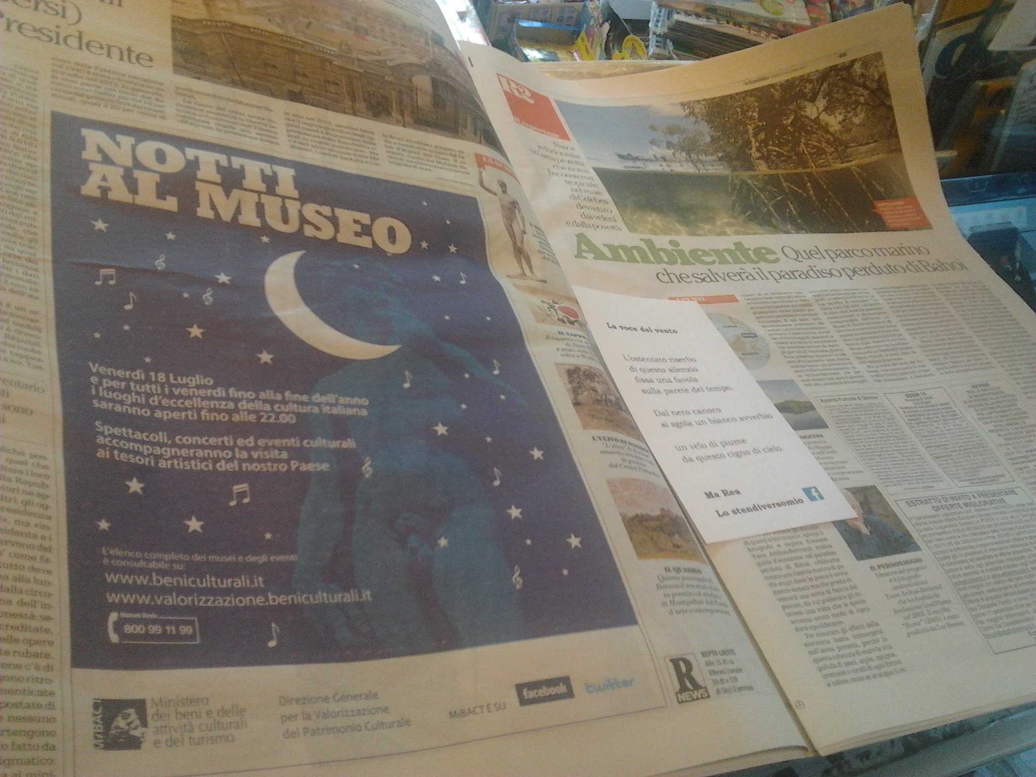Quotidiani edicola Ferrara