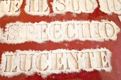 Stencil ravvicinato