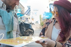 Con Sante e la compagna di Luca