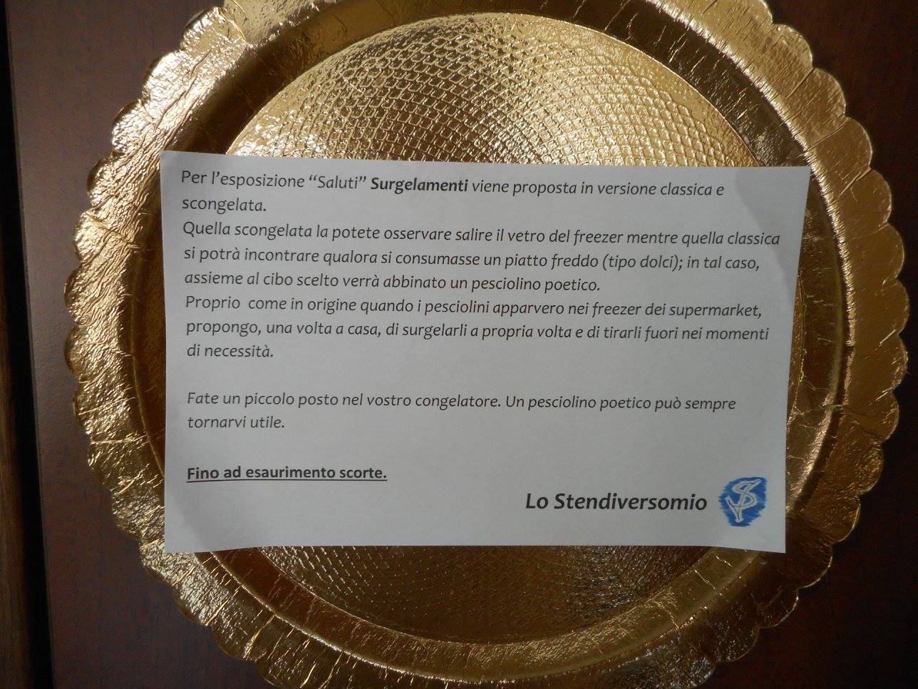 Il piatto dei Surgelamenti scongelati