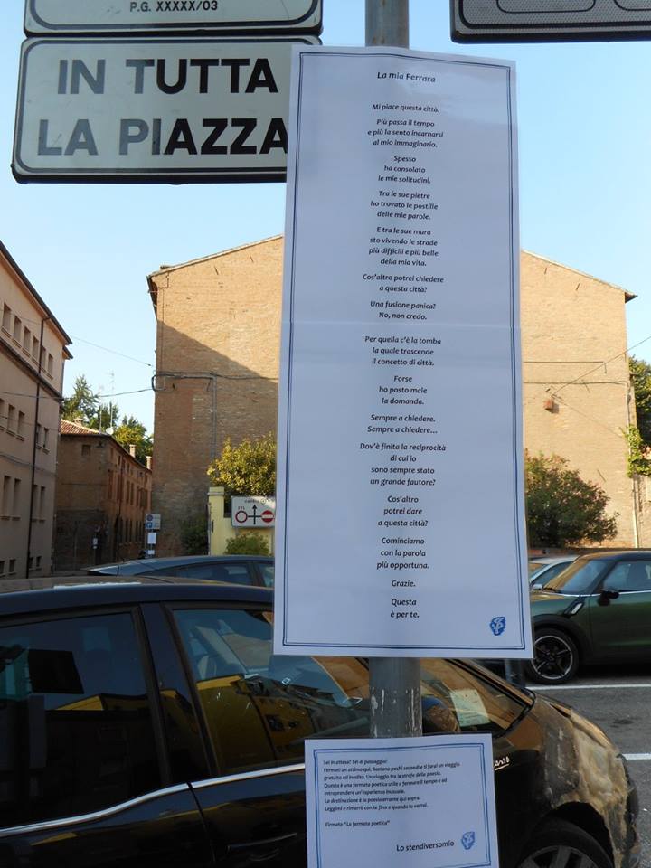 Le fermate poetiche come propaggine della mostra