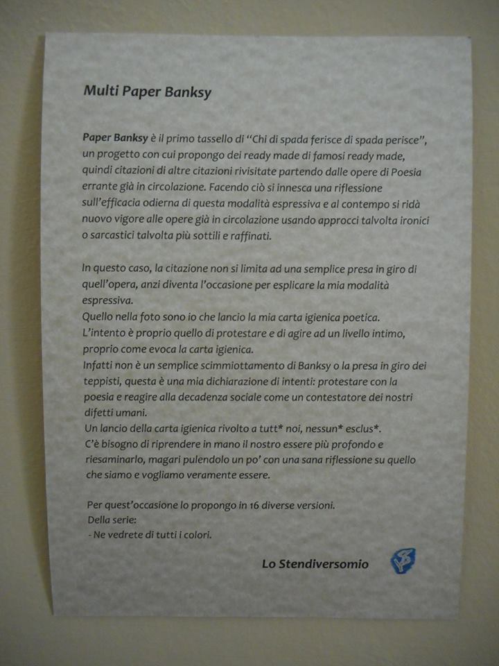 Multi Paper Banksy explication