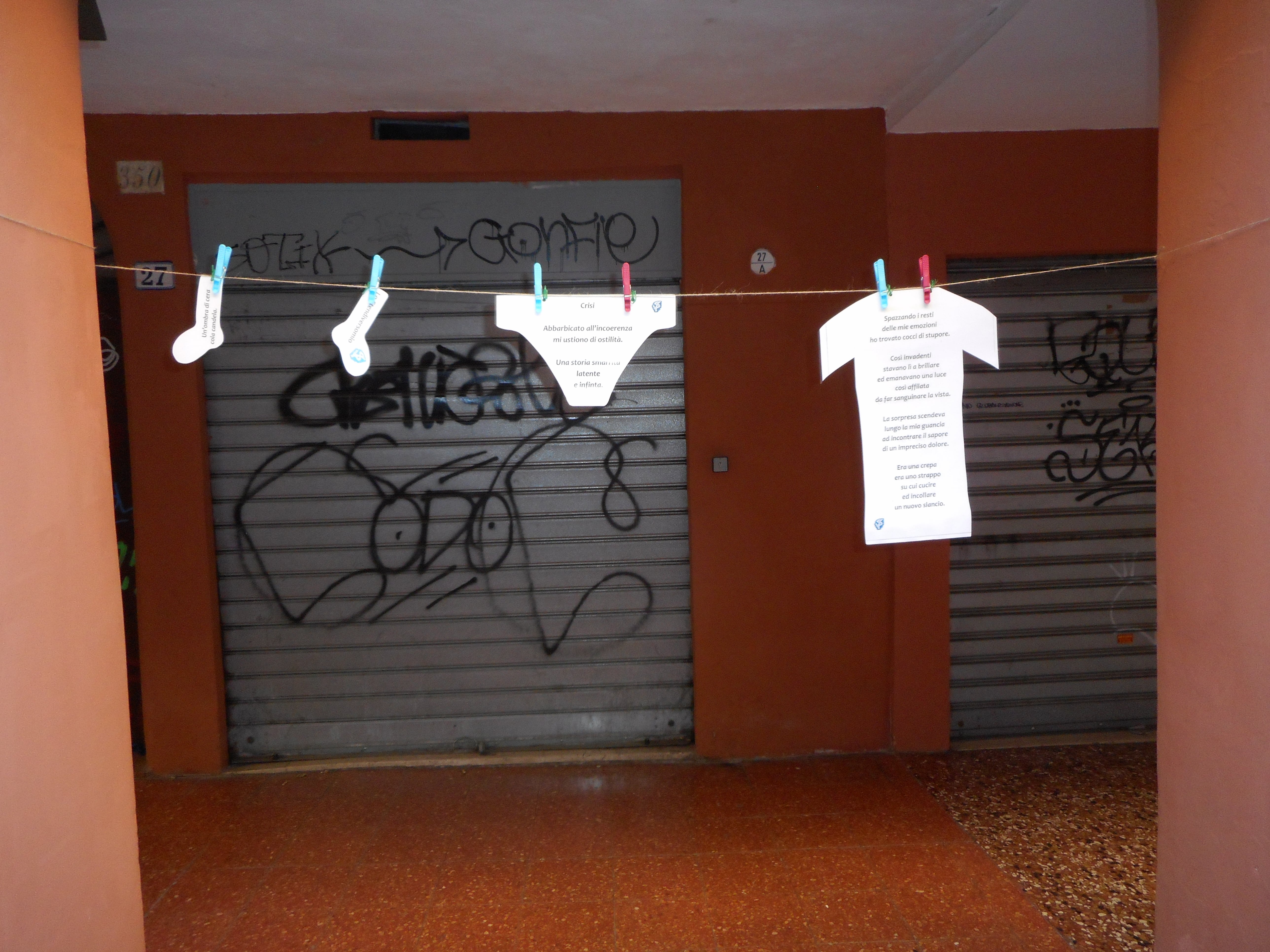 Bucato poetico uomo a via fondazza