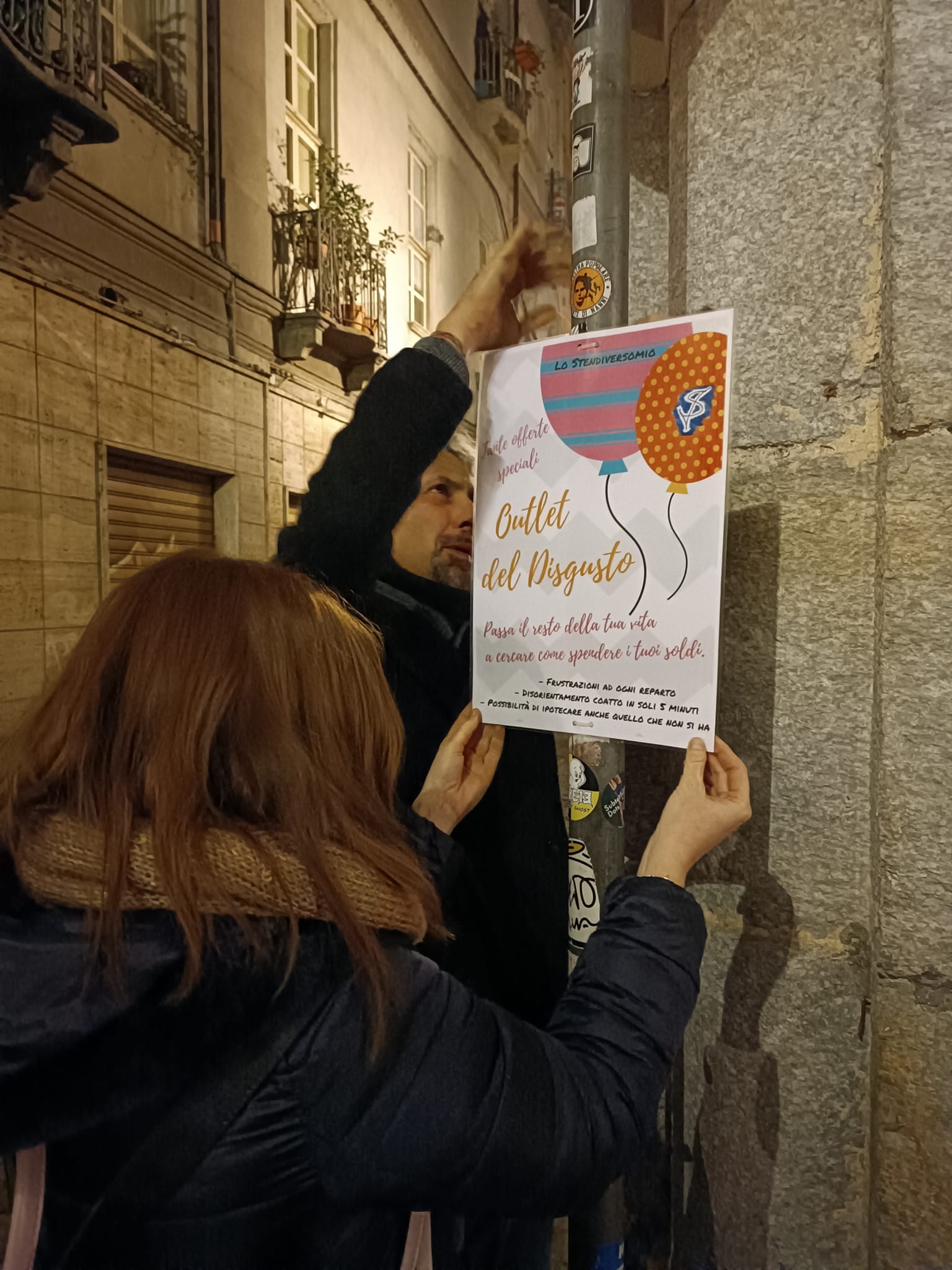 Il posizionamento di un disgusto