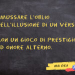 Nell'illusione di un verso